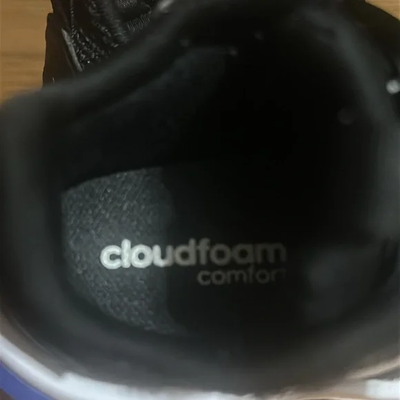 Toddler Adidas Shoe, Racer TR23 Lightweight Slip On. 4K. Black/White Soles - Picture 7 of 10